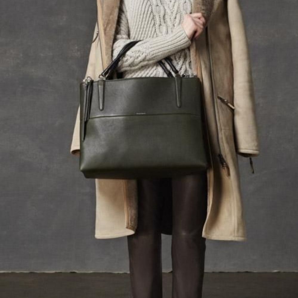 Coach Weekend Borough Bag. White with beige Edge Paint. (NWT)